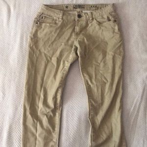Tan Low Rise Jeans